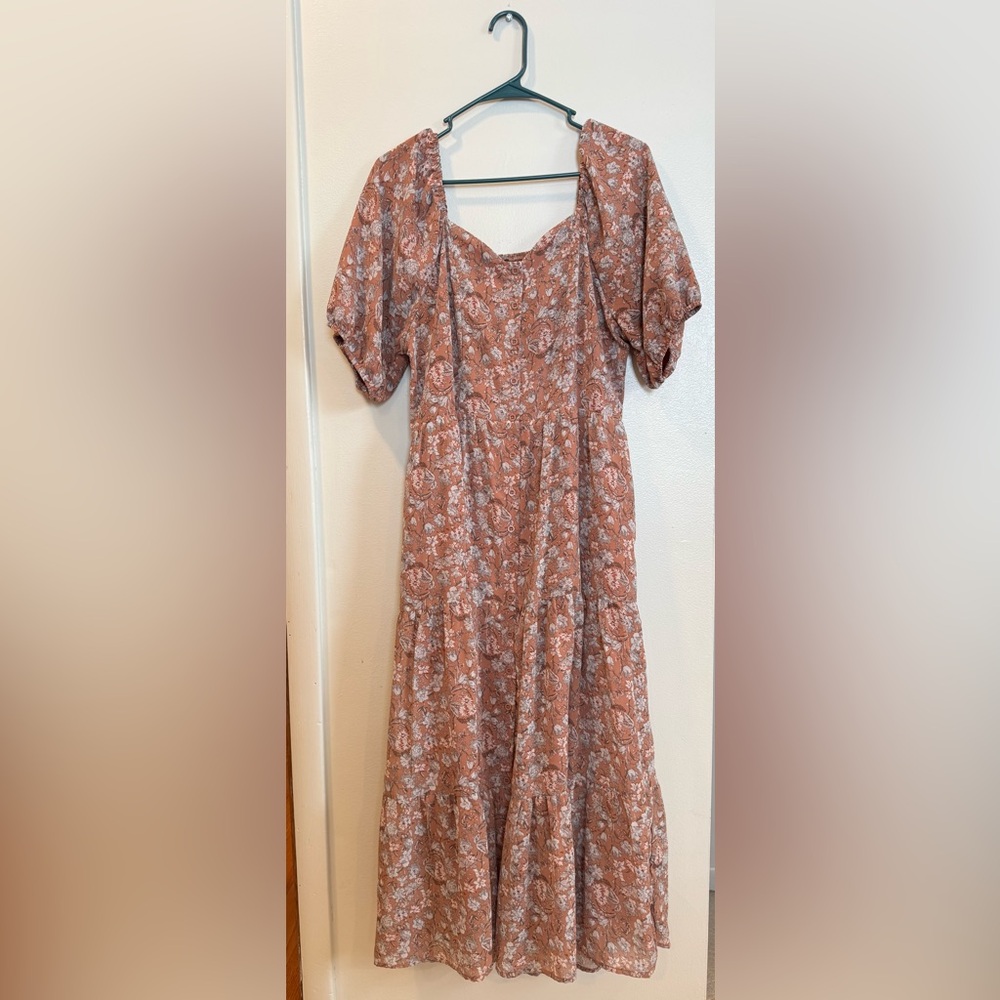 Floral Puff Sleeve Dress